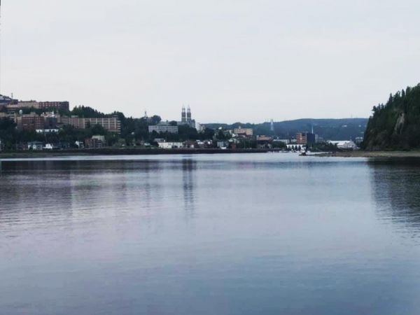 La marina derrière le Cap Saint-François, en arrivant sur Chicoutimi depuis Saint-Fulgence
